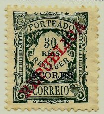 Postage Due - Republica overprint