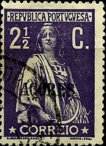 Ceres Issue of Portugal Overprinted in Black or Carmine