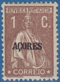 Ceres Issue of Portugal Overprinted in Black or Carmine