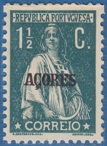 Ceres Issue of Portugal Overprinted in Black or Carmine