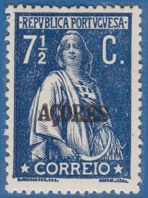 Ceres Issue of Portugal Overprinted in Black or Carmine