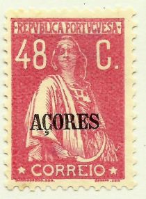 Ceres Issue of Portugal Overprinted