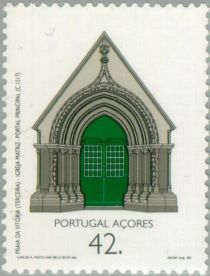 Main Entrance, Praia da Vitoria Church, Terceira