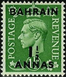 King George VI with overprint