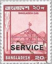 Bangladesh Gas - overprinted