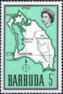 Map of Barbuda