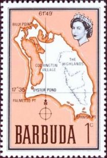 Map of Barbuda