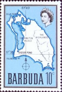 Map of Barbuda