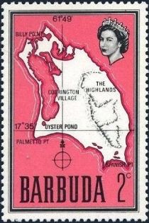 Map of Barbuda