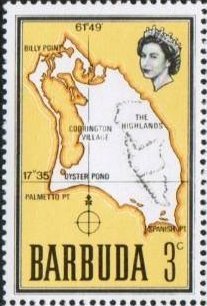 Map of Barbuda