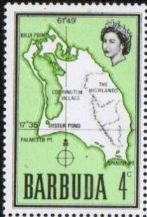 Map of Barbuda