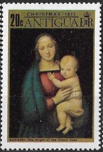 "The Granducal Madonna" (Raphael) - Overprinted