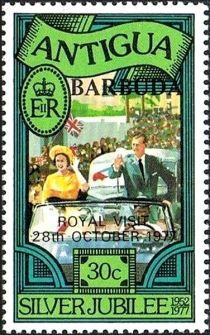 Royal Visit 1966 - Overprinted