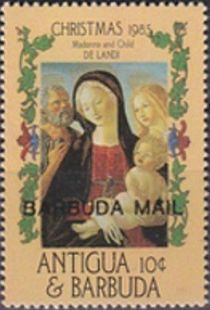 "Madonna and Child" (De Landi) - Overprinted