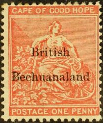 Cape of Good Hope stamps overprinted in Black