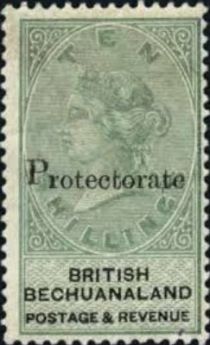 1887 stamps overprinted "Protectorate"