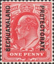 Great Britain stamps overprinted "BECHUANALAND PROTECTORATE"