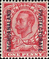 KGV issue overprinted "BECHUANALAND PROTECTORATE"