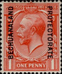 KGV issue overprinted "BECHUANALAND PROTECTORATE"George V