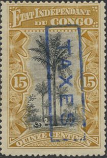 Oil Palm Trees overprinted