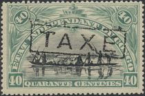 Native Canoe overprinted