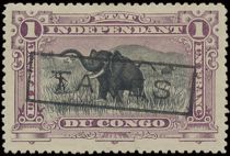 African Elephant (Loxodonta africana) overprinted