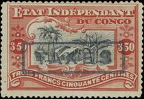 Congo Village overprinted