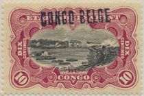 Stanley Falls manual overprint "CONGO BELGE"