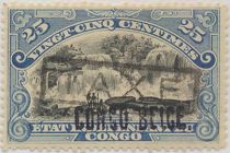 Inkissi Falls manual overprint "CONGO BELGE" overprinted