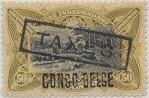 M'pozo Bridge manual overprint "CONGO BELGE" overprinted