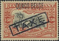 Congo Village typographic overprint "CONGO BELGE"overprinted