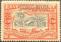 Congo Village typographic overprint "CONGO BELGE"