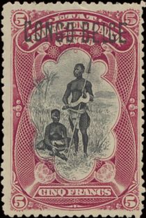 Bangala Chief manual overprint "CONGO BELGE"