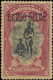 Bangala Chief manual overprint "CONGO BELGE"