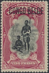 Bangala Chief typographic overprint "CONGO BELGE"