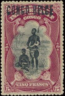 Bangala Chief manual overprint "CONGO BELGE"