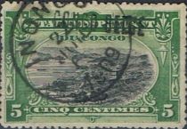 Port of Matadi manual overprint "CONGO BELGE"