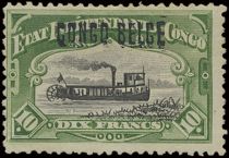 "Deliverance" manual overprint "CONGO BELGE"