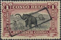 African Elephant (Loxodonta africana) overprinted