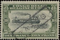 "Deliverance" (stern wheel paddle-steamer) overprinted