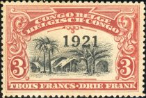 Congo Village overprinted 1921