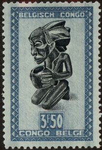 "Buangakokoma" (Kneeling female figure holding a cup)