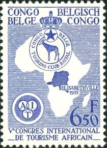 Map of Africa & Emblem of Royal Touring (French-Dutch)