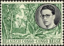 King Baudouin First Visit to Congo (Dutch-French)