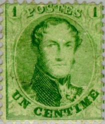 King Leopold I - Medaillon with perforation 12½