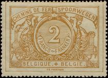 Railway Stamp: Numeral with bilingual text