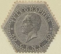 Telegraph Stamp: Leopold I