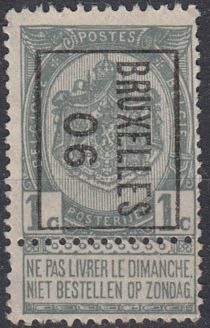 Coat of Arms - Typo. overprint with BRUXELLES 06