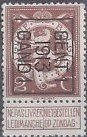 Standing lion - Typo. overprint with GENT 1 1913 GAND 1