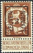 Standing lion - Typ. overprint with LEUVEN 14 LOUVAIN - left